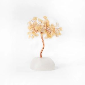 原礦水晶樹｜Treasure Tree｜白水晶。黃水晶｜招財。擴大 開運禮 母親節禮物